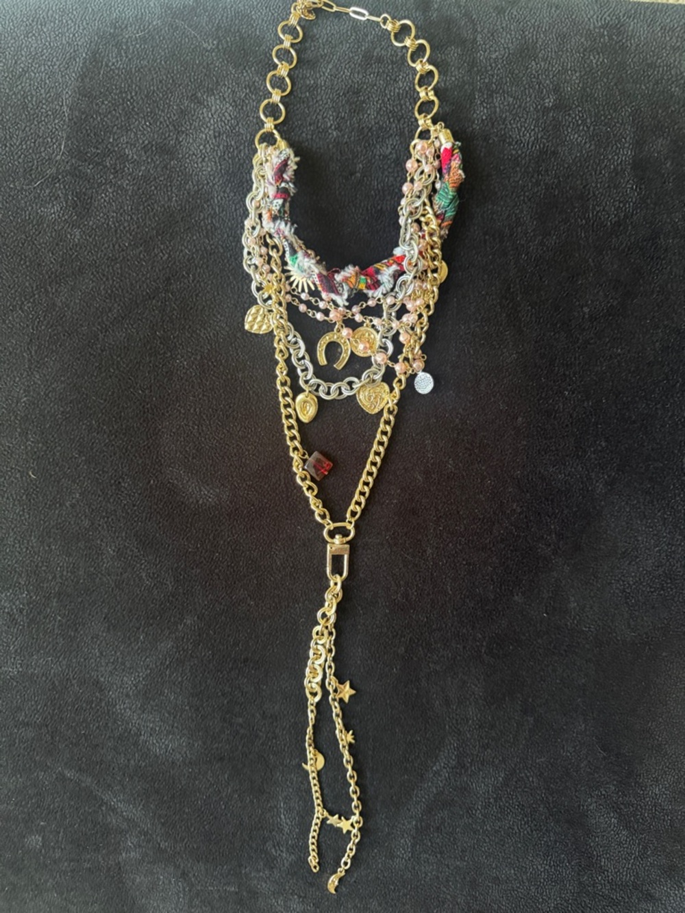 Free people charm necklace